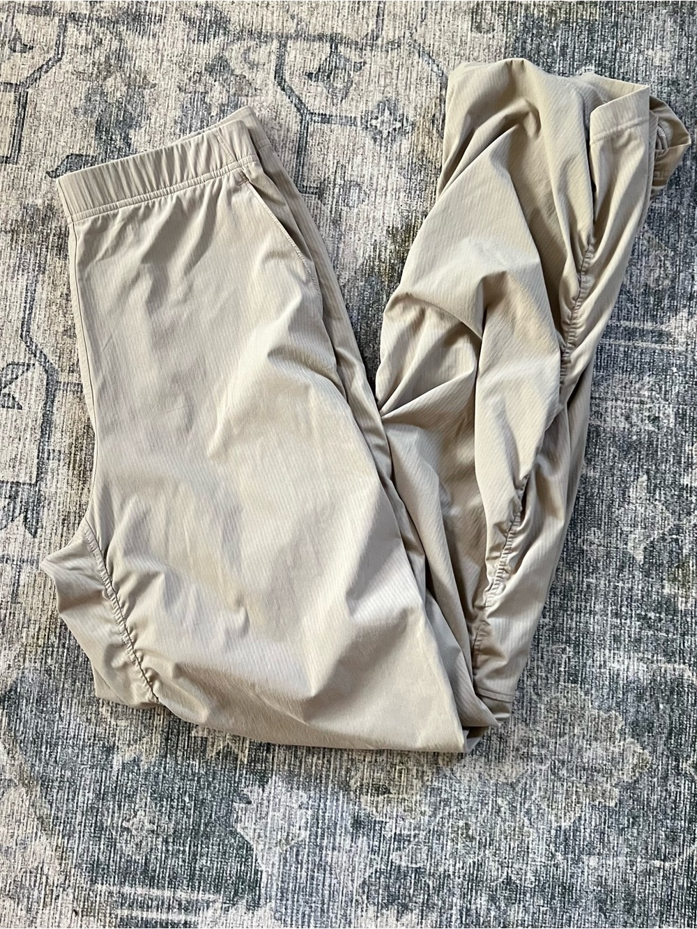 lululemon Medium Light Beige Dance Pants Ruched Joggers